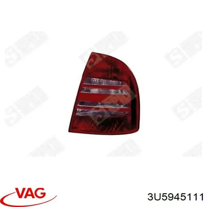 3U5945111 VAG Lampa zespolona tylna lewa