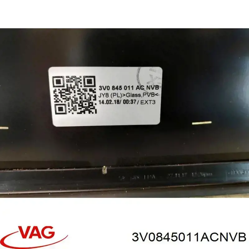3V0845011ACNVB VAG Szyba przednia