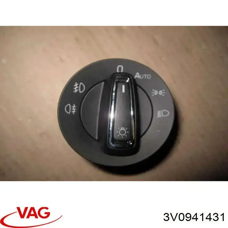3V0941431 VAG Przełącznik światła reflektorów na "torpedo"