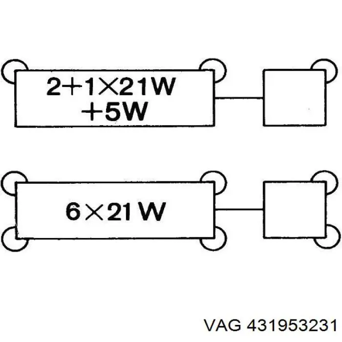 431953231 VAG Przekaźnik kierunkowskazów