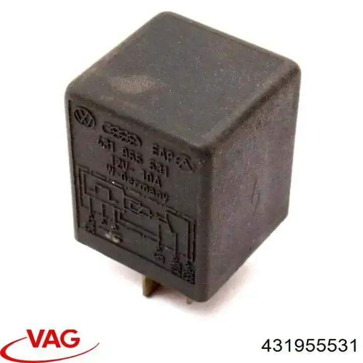 Przekaźnik sterownika wycieraczek 431955531 VAG