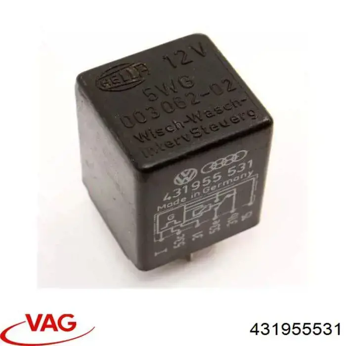 Do koszyka 431955531 VAG Przekaźnik sterownika wycieraczek