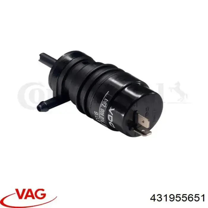Do koszyka 431955651 VAG Pompka spryskiwacza szyby przedniej
