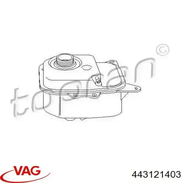 Do koszyka 443121403 VAG Zbiorniczek wyrównawczy układu chłodzenia