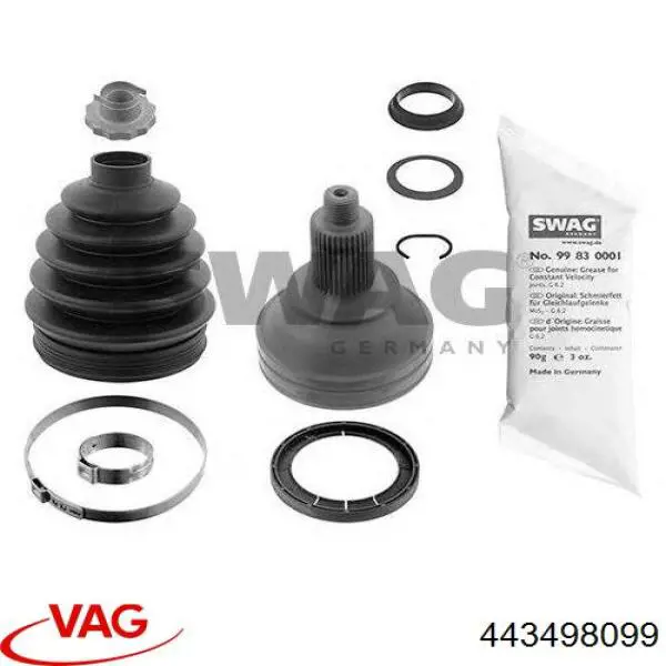 Do koszyka 443498099 VAG Przegub homokinetyczny przedni zewnętrzny