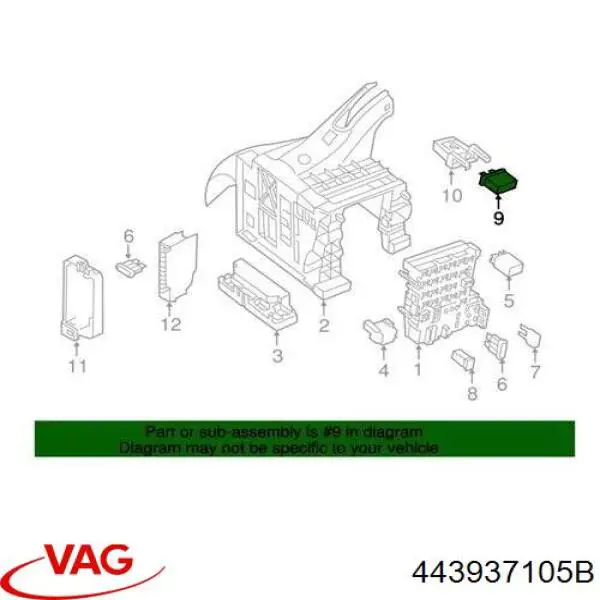 Bezpiecznik VAG 443937105B cena, od 3,14 USD