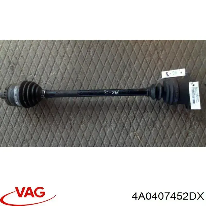 Półoś napędowa przednia prawa VAG 4A0407452DX cena, od 80,16 USD