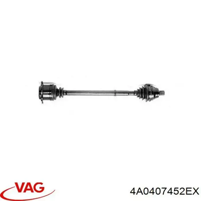 Półoś napędowa przednia prawa VAG 4A0407452EX cena, od 80,16 USD