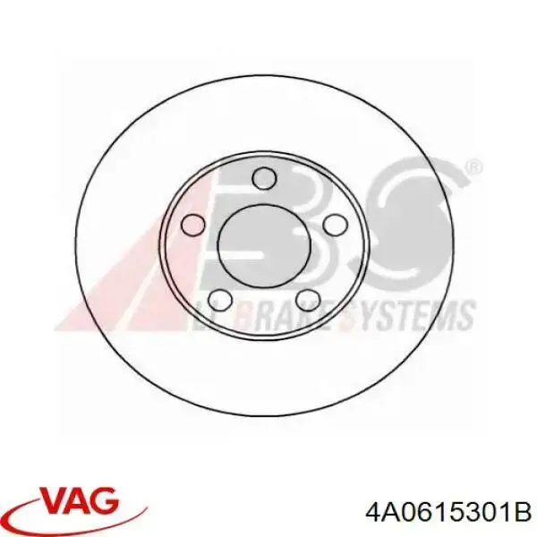 Tarcza hamulcowa przednia 4A0615301B VAG