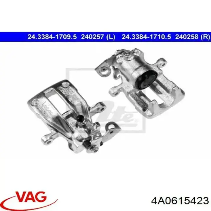 4A0615423 VAG Zacisk hamulcowy tylny lewy