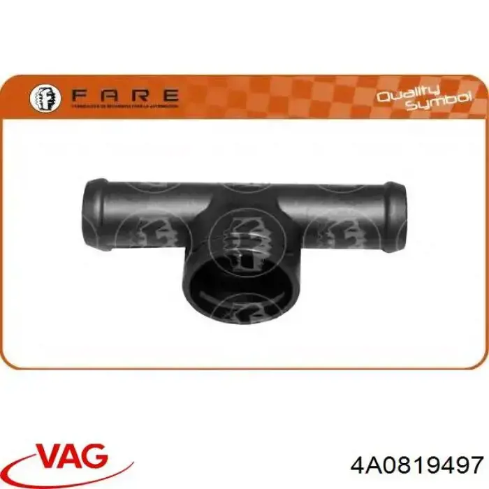 Kołnierz układu chłodzenia (trójnik) VAG 4A0819497