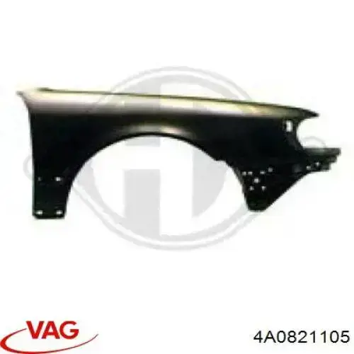 Błotnik przedni lewy VAG 4A0821105 cena, od 192,71 USD