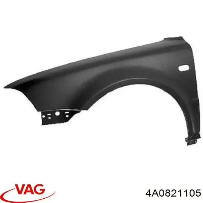 Do koszyka 4A0821105 VAG Błotnik przedni lewy