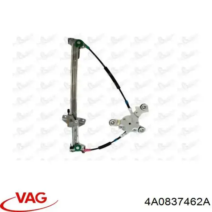 4A0837462A VAG mechanizm podnoszenia szyby drzwi przednich prawych