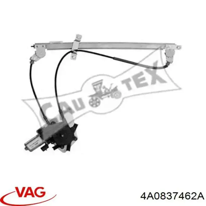 Mechanizm podnoszenia szyby drzwi przednich prawych VAG 4A0837462A cena, od 40,89 USD