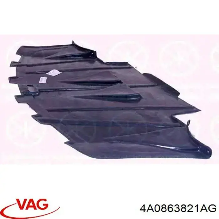 Osłona silnika, miski (przedziału silnika) VAG 4A0863821AG cena, od 43,47 USD