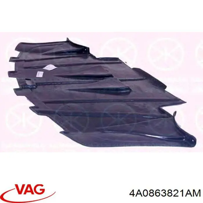 Osłona silnika, miski (przedziału silnika) VAG 4A0863821AM cena, od 43,47 USD