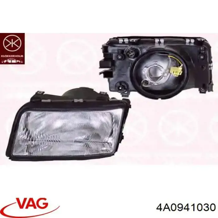 Do koszyka 4A0941030 VAG Reflektor prawy