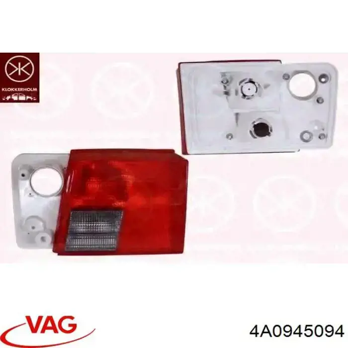 4A0945094 VAG Lampa zespolona tylna prawa wewnętrzna