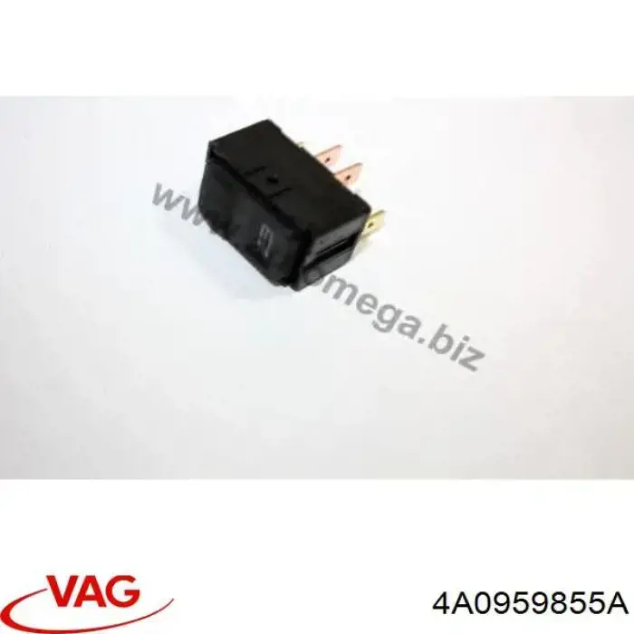 Włącznik przyciskowy podnośnika szyby przedni lewy VAG 4A0959855A cena, od 18,80 USD