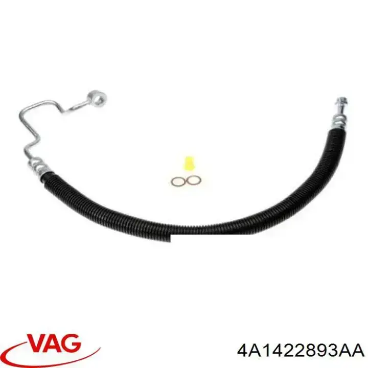 Do koszyka 4A1422893AA VAG Przewód hydraulicznego układu wspomagania wysokiego ciśnienia, od pompy do maglownicy (mechanizmu)