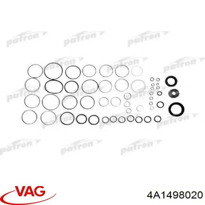 Zestaw naprawczy maglownicy (mechanizmu) (zestaw uszczelniaczy) 4A1498020 VAG