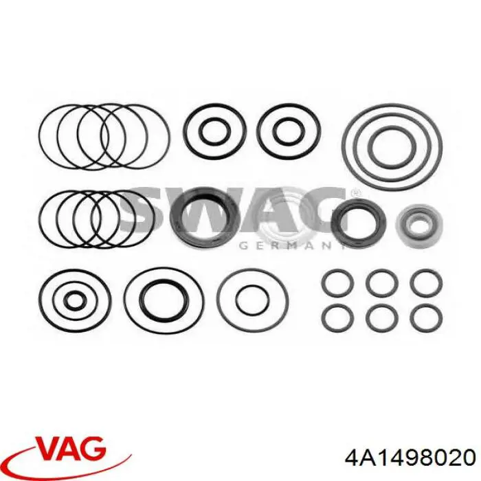 Do koszyka 4A1498020 VAG Zestaw naprawczy maglownicy (mechanizmu) (zestaw uszczelniaczy)