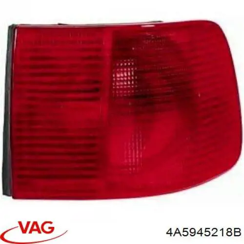Do koszyka 4A5945218B VAG Lampa zespolona tylna prawa zewnętrzna