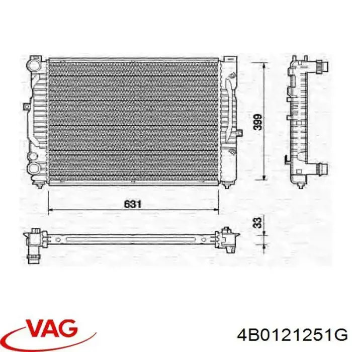 4B0121251G VAG chłodnica silnika