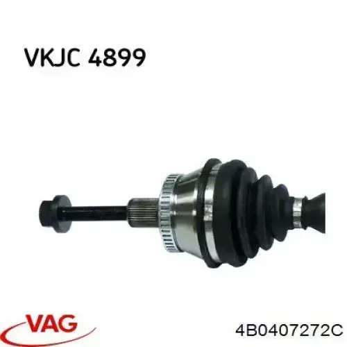Do koszyka 4B0407272C VAG Półoś napędowa przednia prawa