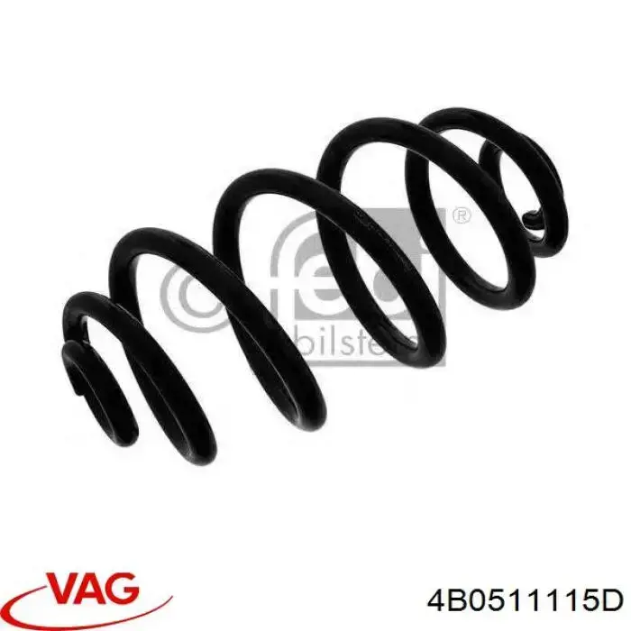 Sprężyna tylna VAG 4B0511115D cena, od 32,26 USD