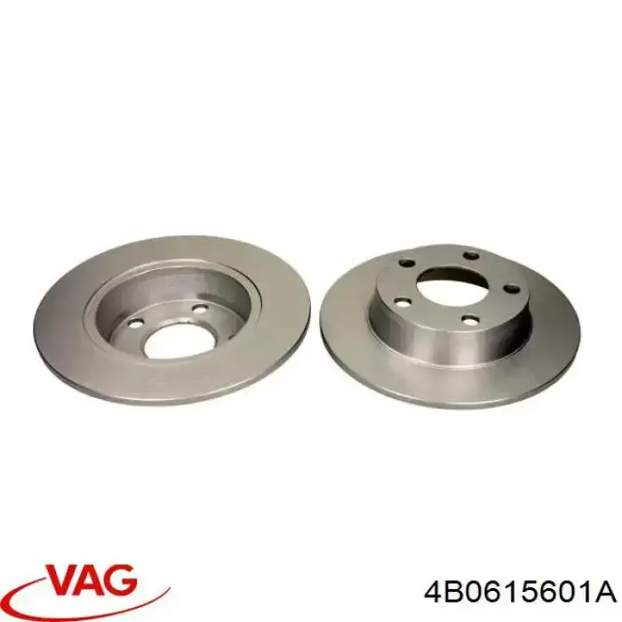 Do koszyka 4B0615601A VAG Tarcza hamulcowa tylna