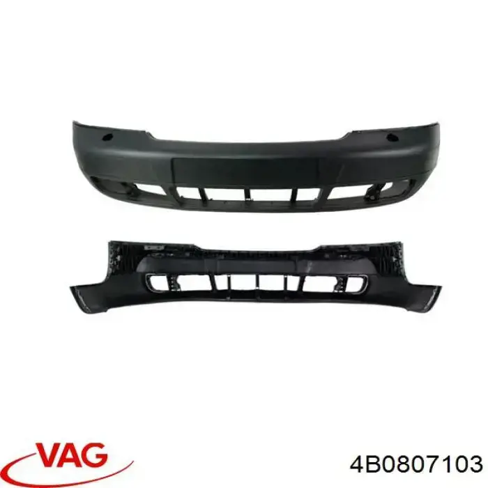 Zderzak przedni VAG 4B0807103 cena, od 111,94 USD
