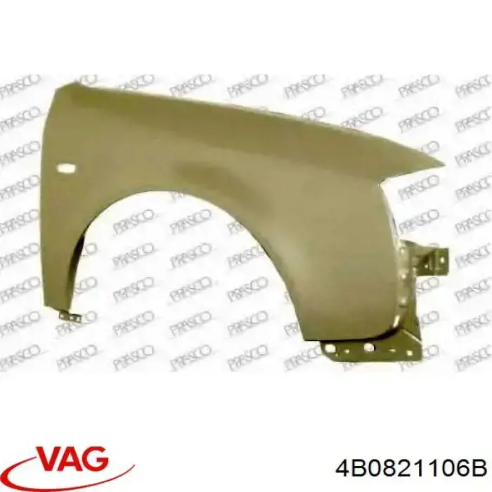 Błotnik przedni prawy VAG 4B0821106B cena, od 72,80 USD