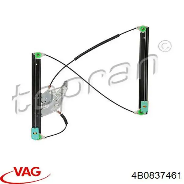 Mechanizm podnoszenia szyby drzwi przednich lewych VAG 4B0837461 cena, od 36,30 USD