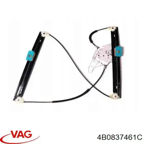 Do koszyka 4B0837461C VAG Mechanizm podnoszenia szyby drzwi przednich lewych