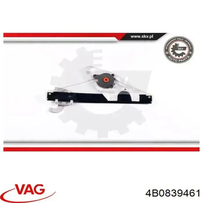 Do koszyka 4B0839461 VAG Mechanizm podnoszenia szyby drzwi tylnych lewych