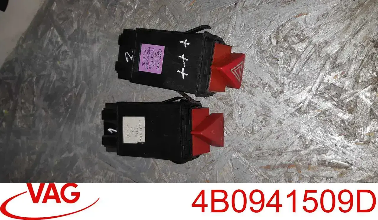 4B0941509D VAG Przycisk włączania światła awaryjnego