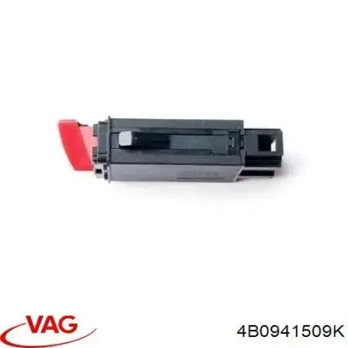Do koszyka 4B0941509K VAG Przycisk włączania światła awaryjnego
