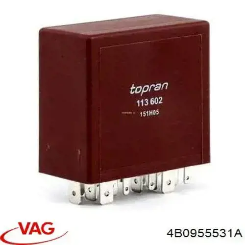 Przekaźnik sterownika wycieraczek 4B0955531A VAG