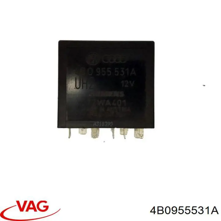 Do koszyka 4B0955531A VAG Przekaźnik sterownika wycieraczek