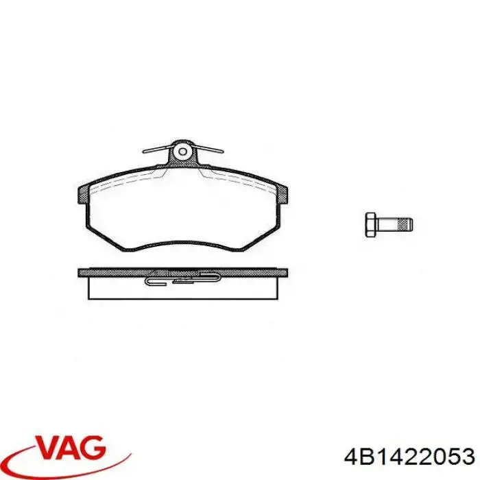 4B1422053 VAG Listwa kierownicza (maglownica)