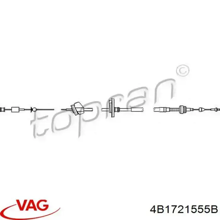 4B1721555B VAG Linka gazu