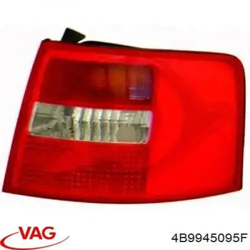 Lampa zespolona tylna lewa VAG 4B9945095F cena, od 86,83 USD