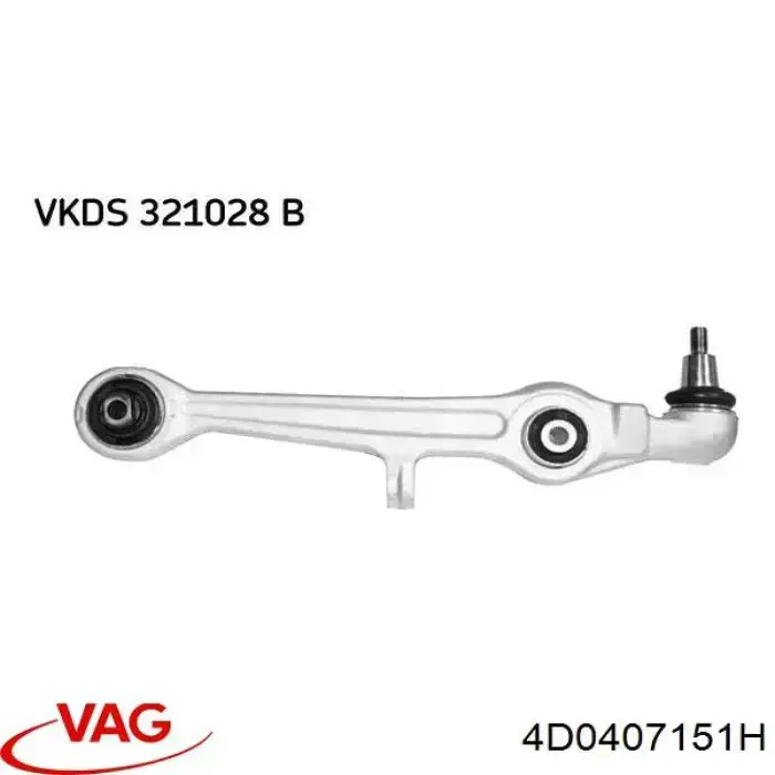 Wahacz zawieszenia przedniego dolny lewy/prawy VAG 4D0407151H cena, od 34,22 USD