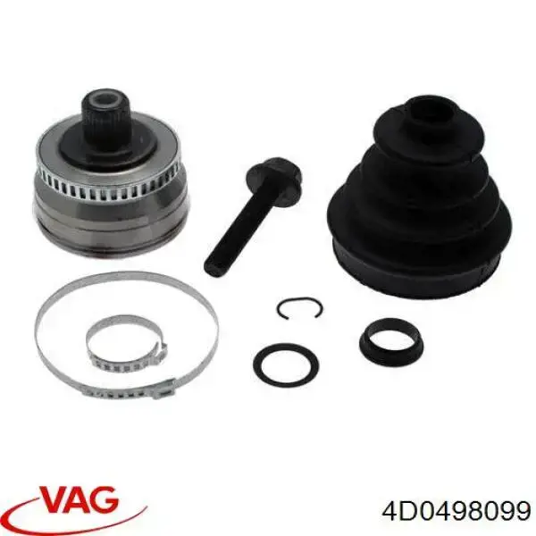 Do koszyka 4D0498099 VAG Przegub homokinetyczny przedni zewnętrzny