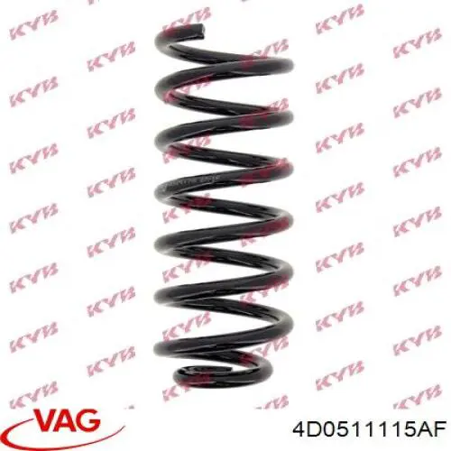 Sprężyna tylna VAG 4D0511115AF cena, od 42,65 USD