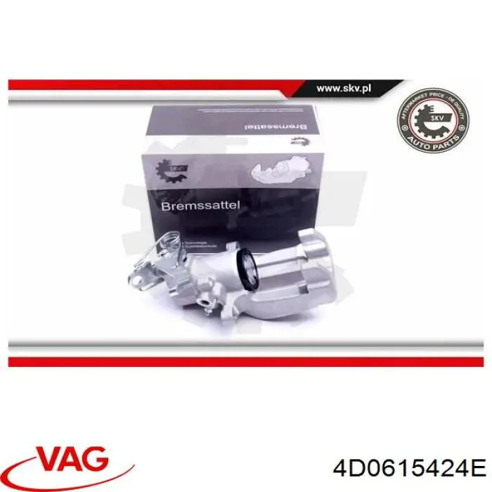 Zacisk hamulcowy tylny prawy 4D0615424E VAG