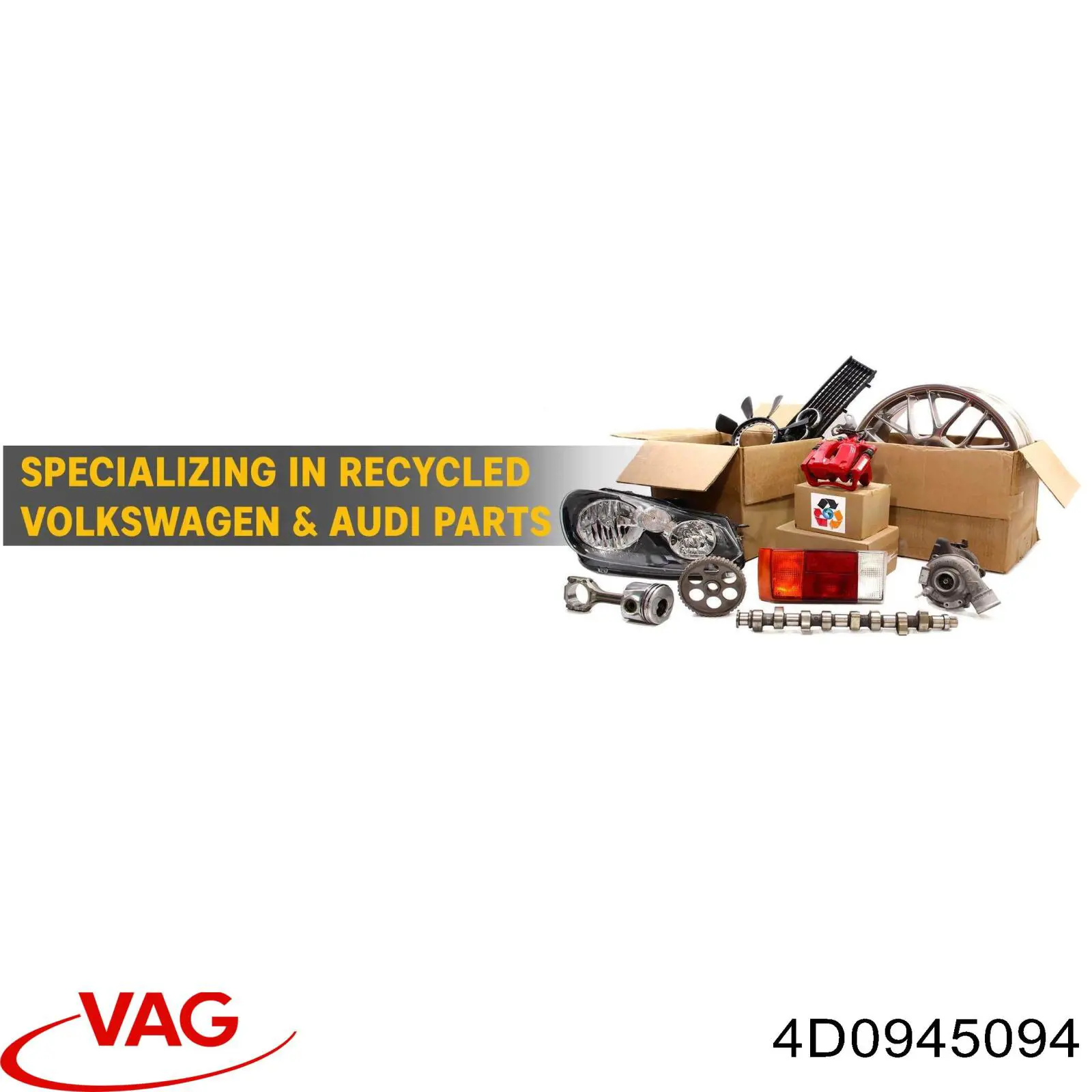 4D0945094 VAG kratka zderzaka przedniego lewa