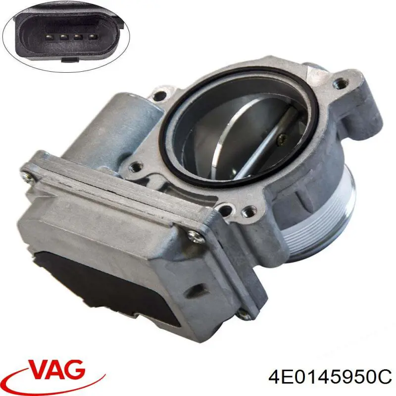 Do koszyka 4E0145950C VAG Przepustnica, komplet